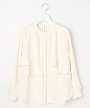 ANY SIS S ノーブルジョーゼット ブラウス アイボリー