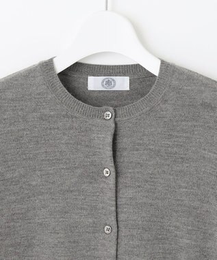 J.PRESS LADIES 【洗える】アーガイルツイン ニット グレー系