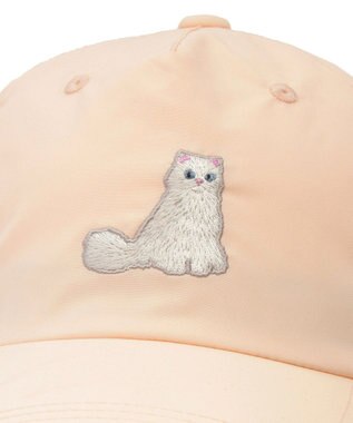 MOONBAT PAUL&JOE ACCESSOIRES(ポール&ジョー)ジプシー キャップ 猫 帽子 無地 UVカット ペールオレンジ