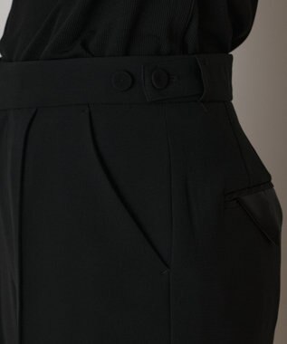 GRACE CONTINENTAL インサイドスリットスリムパンツ ブラック