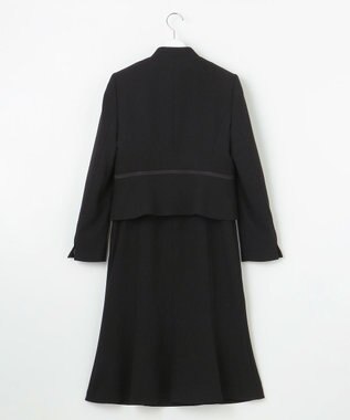 自由区 FORMAL 【襟華やか】エレガント ジャケット＋ワンピース ブラック系