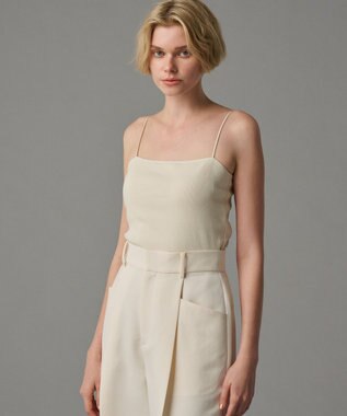 uncrave 【洗濯機洗い可】リブ カップ付き キャミソール（uncrave STANDARD） エクリュ