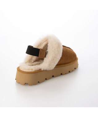 MODE ET JACOMO <carino>本革ムートンサボ キャメル