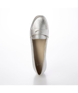 ing <ing>【WEB限定】レザーコインローファー シルバー