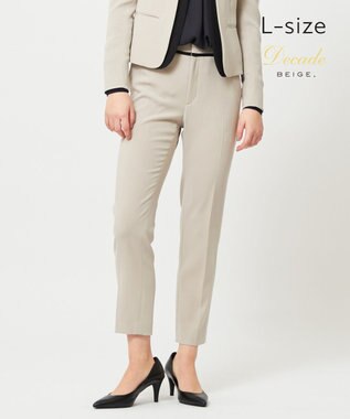 BEIGE， 【L-size】CINDY / クロップドパンツ Sand × Black