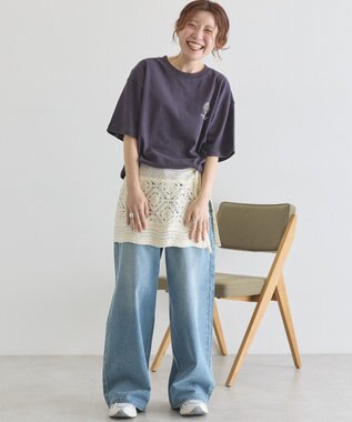 AMERICAN HOLIC 【BEVERLY HILLS POLO CLUB】バックプリントTシャツ Navy