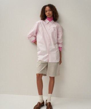 ATON GIZA BROAD | スタンダードシャツ - UNISEX PINK