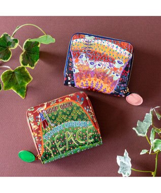 tsumori chisato CARRY ガーデンゴルフクラブ ラウンドファスナー 2つ折り財布