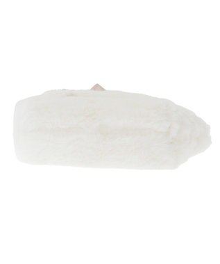 Maison de FLEUR パールリボンファーポーチ Off White