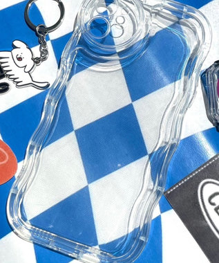 WEGO クリアウェーブiphoneケース iphone11（柄1）