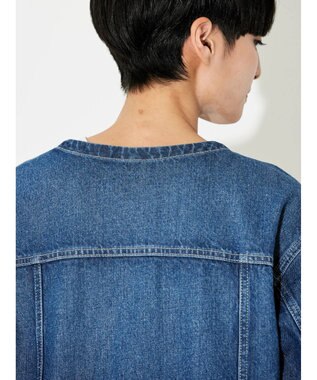 AMERICAN HOLIC ノーカラーデニムＧジャン Indigo