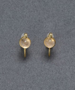 Phoebe 【痛くないシリーズ】パワーストーンライトフィットイヤリング　ローズクォーツ天然石