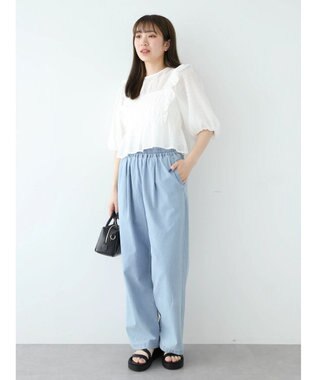 Green Parks ・ＥＬＥＮＣＡＲＥ　ＤＵＥ　シャドーチェックブラウス Off White