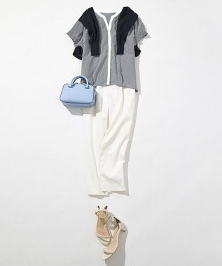 ANY SIS 【洗える】シアークルー カーディガン ネイビー