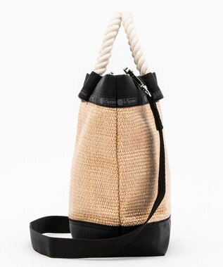 LeSportsac TOP HANDLE CROSSBODY/ブラックラフィア ブラックラフィア