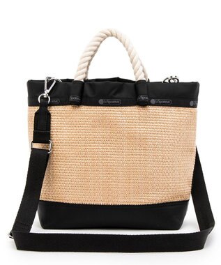 LeSportsac TOP HANDLE CROSSBODY/ブラックラフィア ブラックラフィア