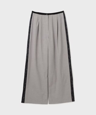 GRACE CONTINENTAL サイドレースイージーパンツ グレー