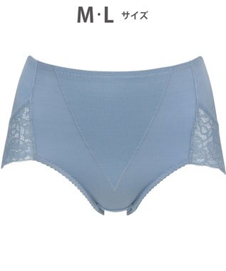 Wing 美尻も叶える補整ショーツ 【Pパンツ】 ほどよくおなか押さえ はきこみ丈ふかめ KJ4210 ウイング／ワコール グレイッシュブルー