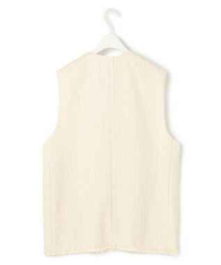 ICB スラブヤーンツイード ベスト トープ系