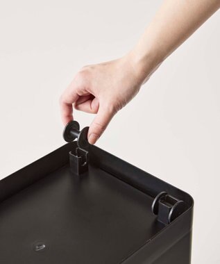 tower 密閉ペットフードストッカー タワー 12kg 計量カップ付 ブラック ブラック