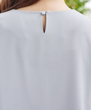 Tiaclasse 裾レース切替チュニック サックス