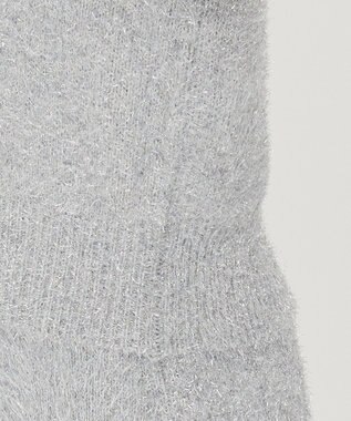 uncrave ラメ シャギー ニット プルオーバー（uncrave STANDARD） シルバー×ライトグレー