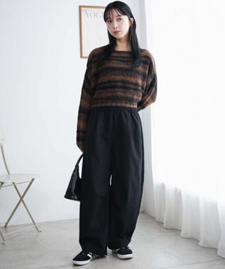 WEGO イージーカーブパンツ ブラック