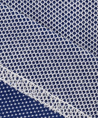 JOSEPH ABBOUD 【キングサイズ・オーガニックコットン】長袖ダディポロシャツ ブルー系