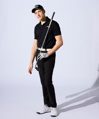 FILA GOLF／marie claire 【FILA GOLF】ワンポイントロゴ半袖ポロシャツ ブラック