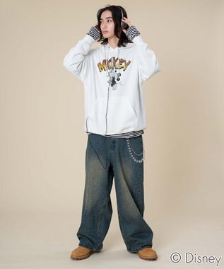 WEGO 【ユニセックス着用ITEM/25年秋冬新作】DISNEYグラフィックプルオーバー ホワイト