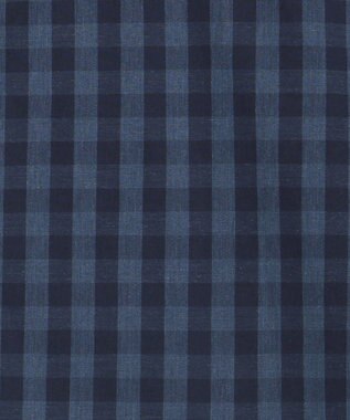 JOSEPH ABBOUD 【綿100％】メランジギンガムチェック シャツ ネイビー系4