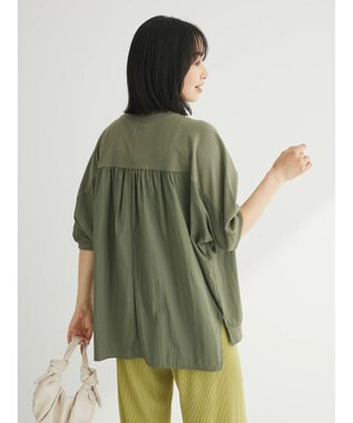 Green Parks ナイロンドッキングカットチュニック Khaki