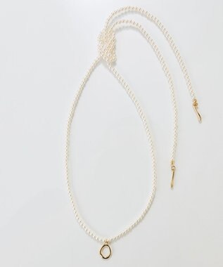 Phoebe <オンワード限定セット>2wayパールチョーカーネックレス×ニュアンスメタルブローチ ゴールド