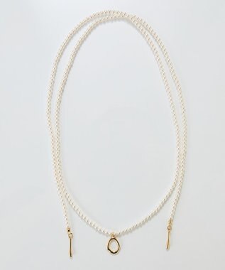 Phoebe <オンワード限定セット>2wayパールチョーカーネックレス×ニュアンスメタルブローチ ゴールド