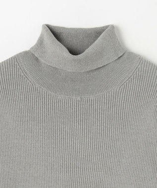 ANY 【洗濯機可】ウォームニットリブタートルネック グレー