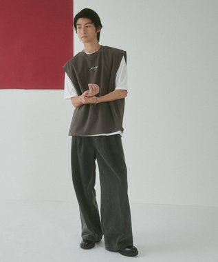 WEGO 【２点セット/LUCY】アンサンブルベスト（SS） ダークグレー