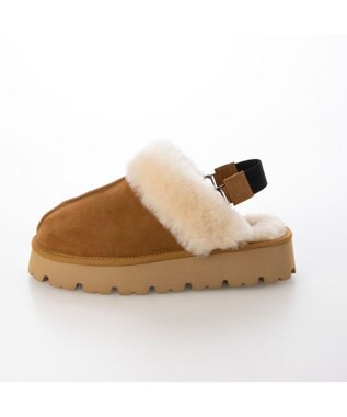 MODE ET JACOMO <carino>本革ムートンサボ キャメル