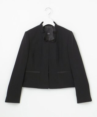 自由区 FORMAL 【襟華やか】エレガント ジャケット＋ワンピース ブラック系