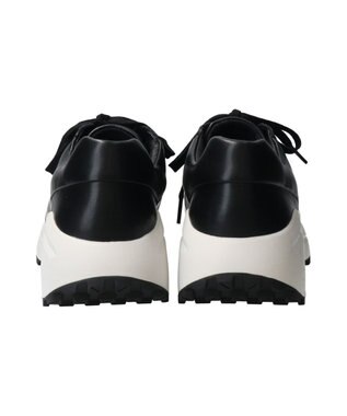 INTER-CHAUSSURES 【BUSSOLA】撥水厚底レースアップスニーカー ブラック