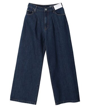 AMERICAN HOLIC フロントタックワイドデニム One Wash