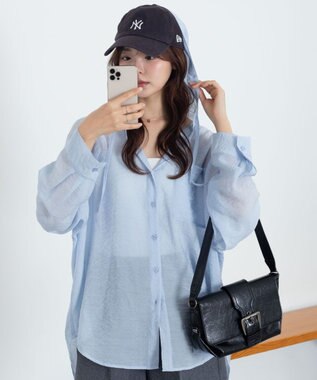 WEGO 【2026年春夏新作】シアーフードシャツ