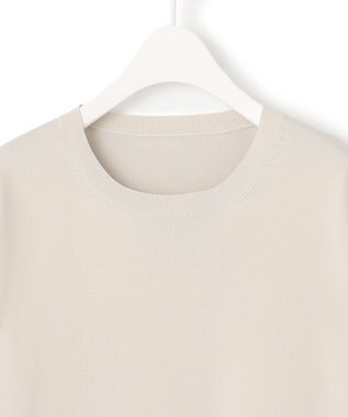 ICB 【洗える】リサイクルポリエステルハイゲージ ドッキングワンピース トープ系