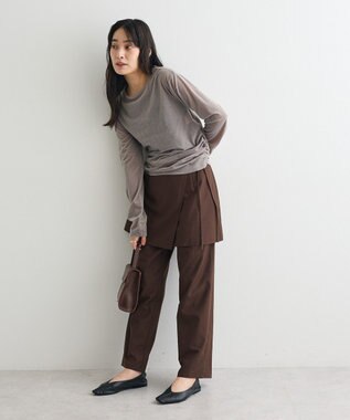 CRAFT STANDARD BOUTIQUE レイヤードデザインパンツ Brown
