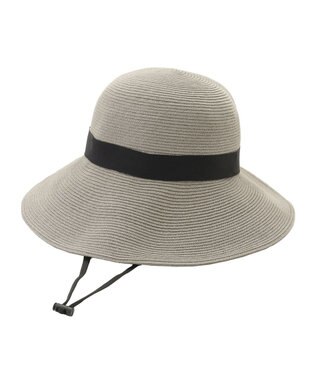 MOONBAT 【遮光98%以上/UPF50＋/UVカット】洗えるペーパーブレード前後差クロッシェ 手洗いOK/サイズ調整可能/抗菌防臭加工 ブラック