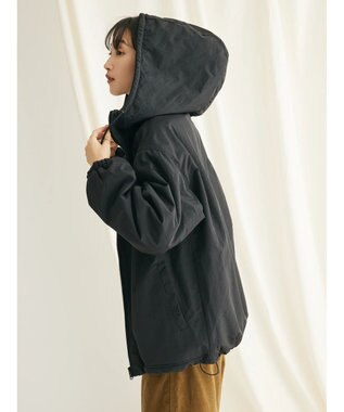 CRAFT STANDARD BOUTIQUE ナイロン×裏フリースリバーシブルブルゾンＬ／Ｓ Black