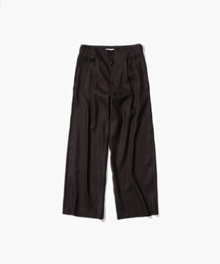 ATON LINEN VISCOSE | ワイドパンツ BROWN