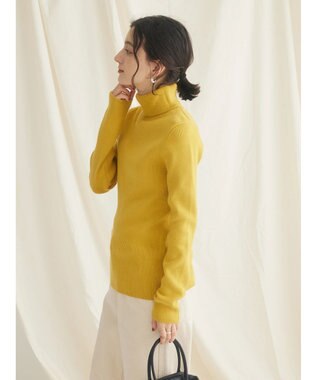 CRAFT STANDARD BOUTIQUE リブタートルネックニットプルオーバー Mustard
