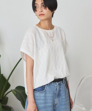 AMERICAN HOLIC フレンチスリーブ総レースプルオーバー