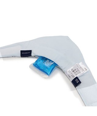 PET PARADISE J.PRESS リップル クールバンダナ 中型犬 白～オフホワイト