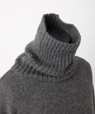 TOQUE 〈大草直子さんアドバイザー〉【天然素材】ベビーアルパカ ハイネックニット チャコール